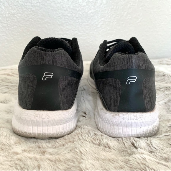 Fila Black Memory Foam Finity Running Shoes - Picture 4 of 8